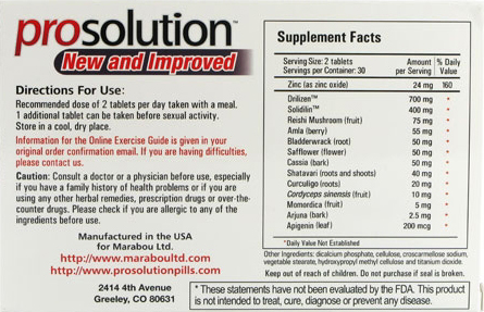 prosolution pills ingredients