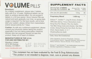 volume pills ingredients